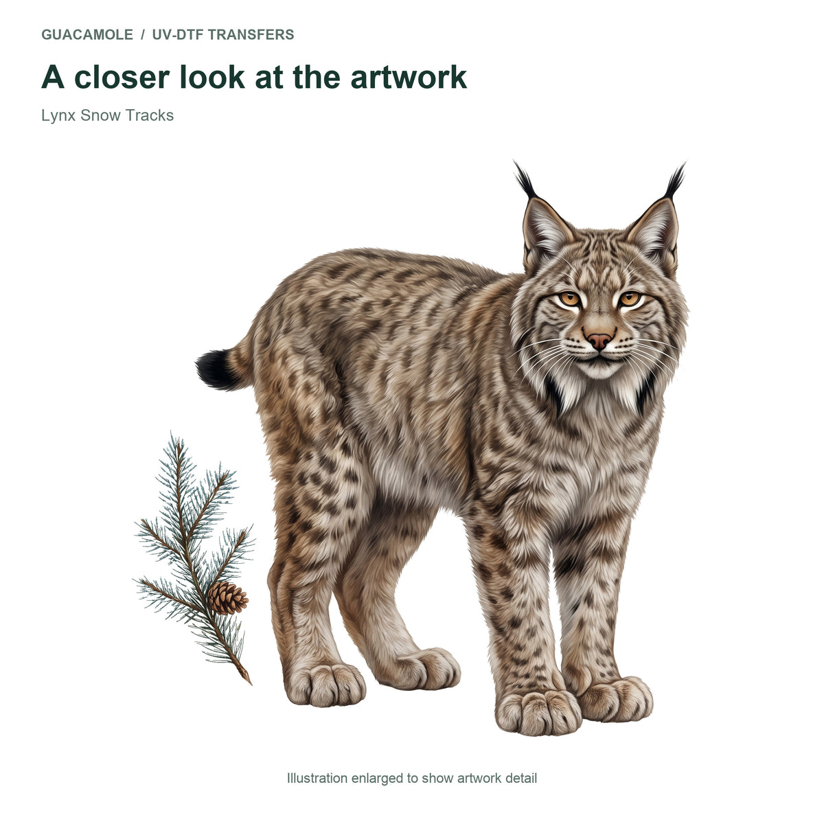 Lynx Snow Tracks — Artwork detail