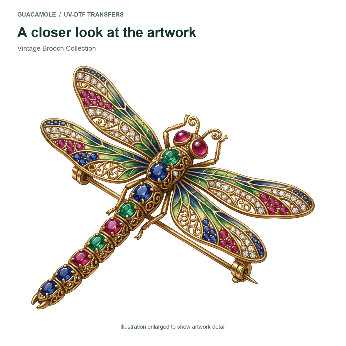 Vintage Brooch Collection — Artwork detail