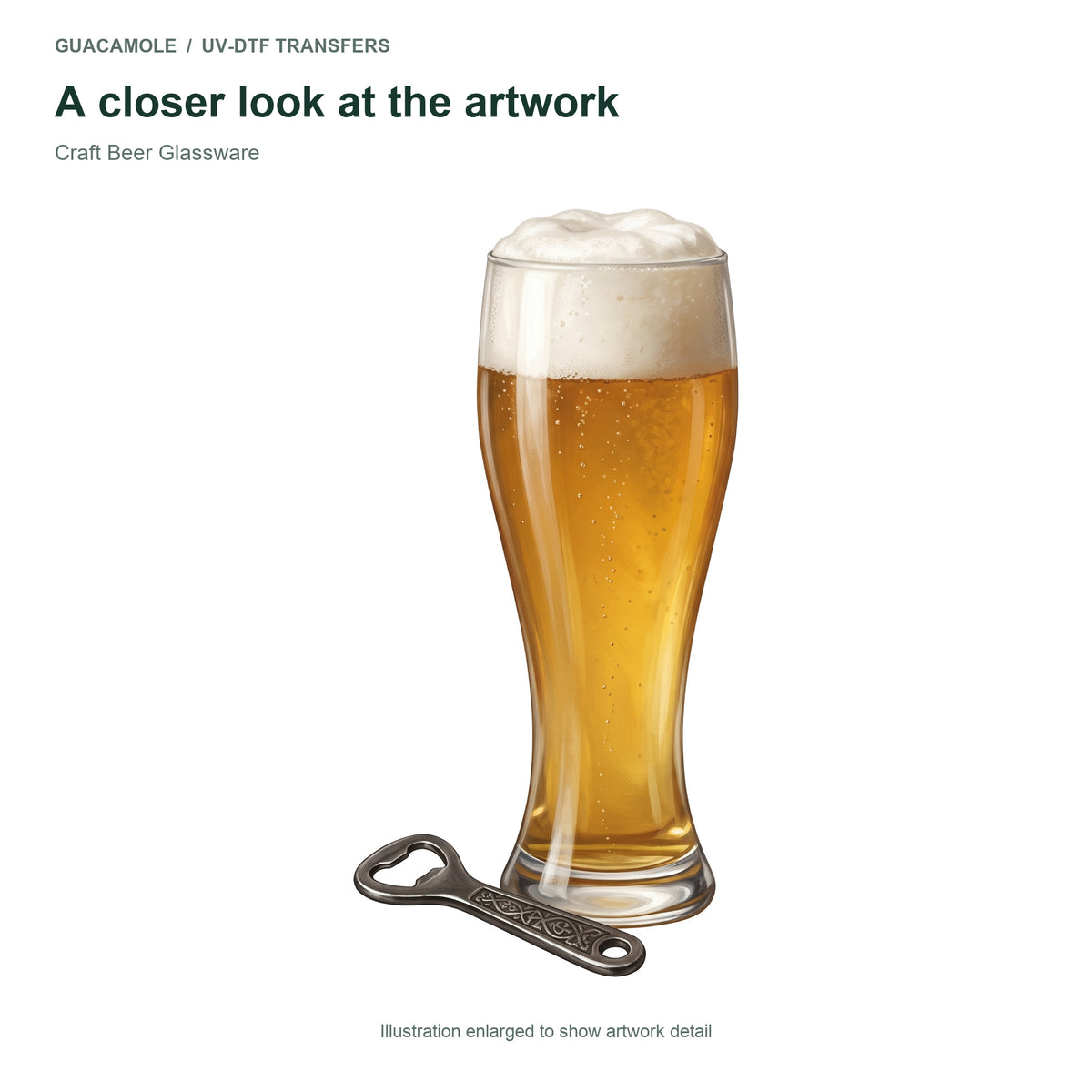 Craft Beer Glassware — Artwork detail
