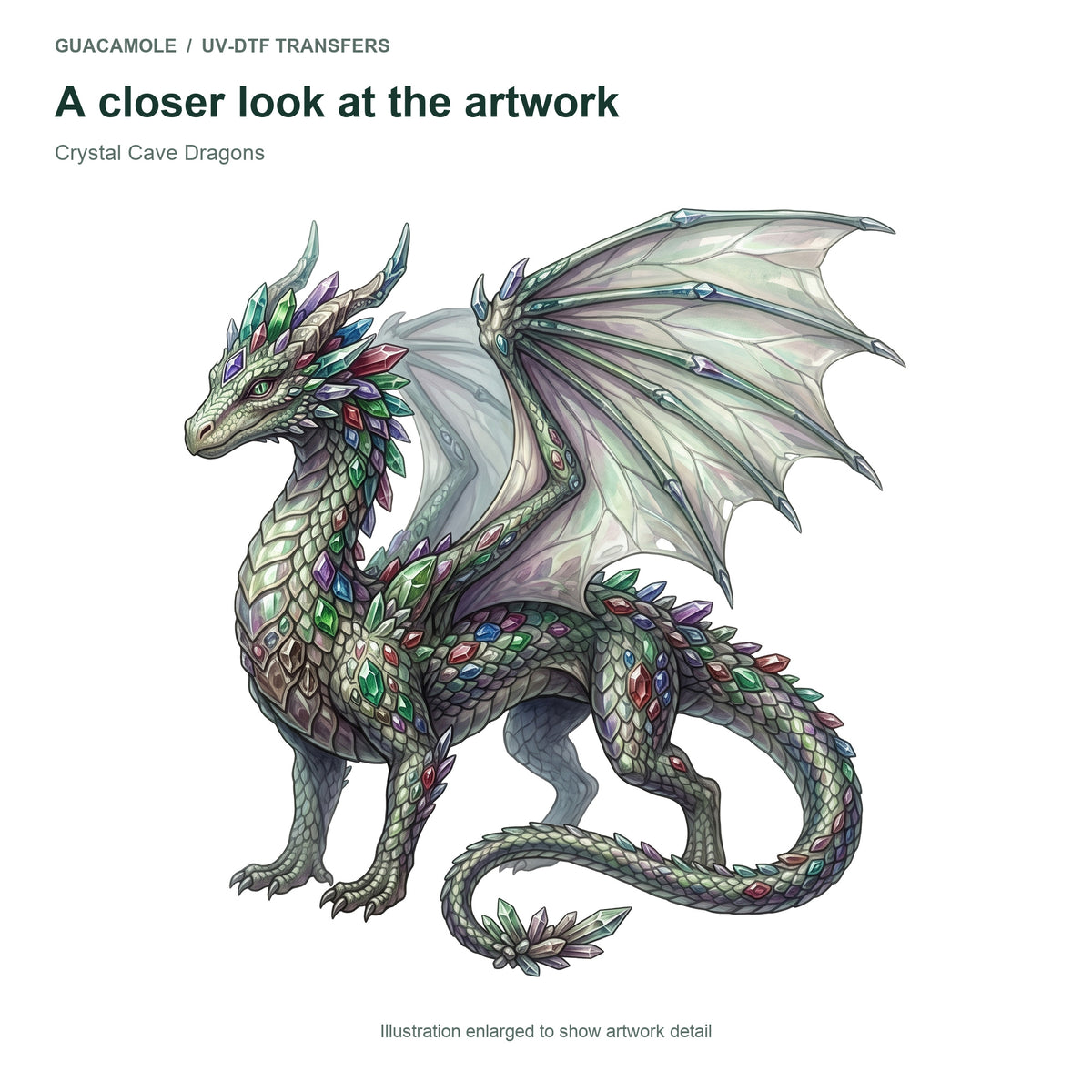 Crystal Cave Dragons — Artwork detail