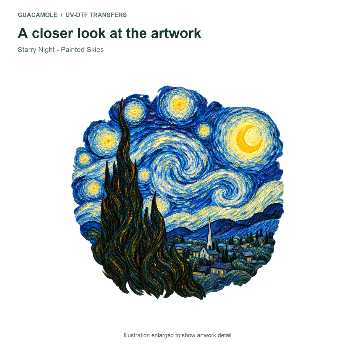 Starry Night - Painted Skies — Artwork detail