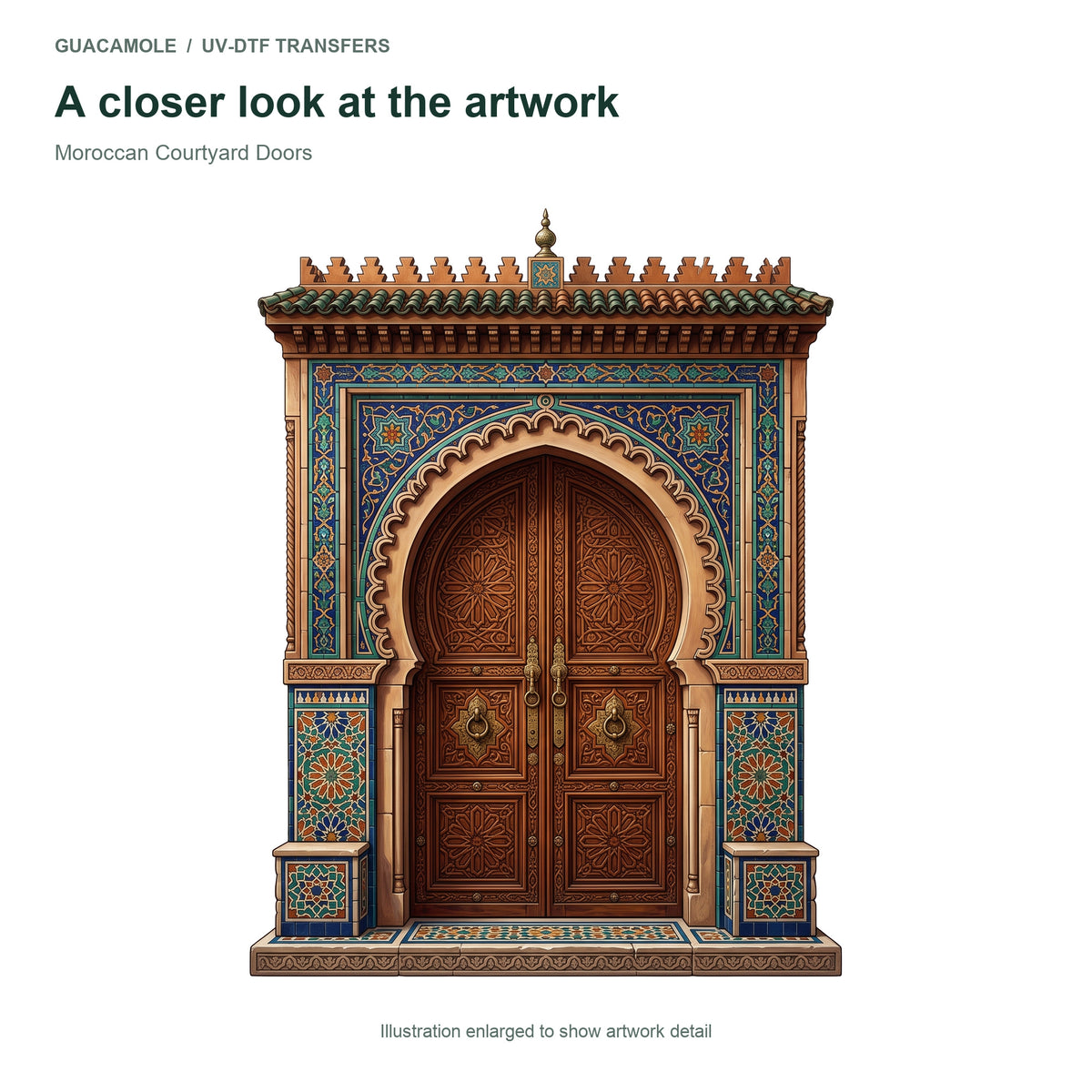 Moroccan Courtyard Doors — Artwork detail