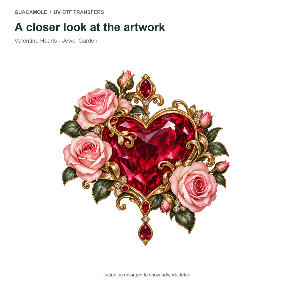 Valentine Hearts - Jewel Garden — Artwork detail