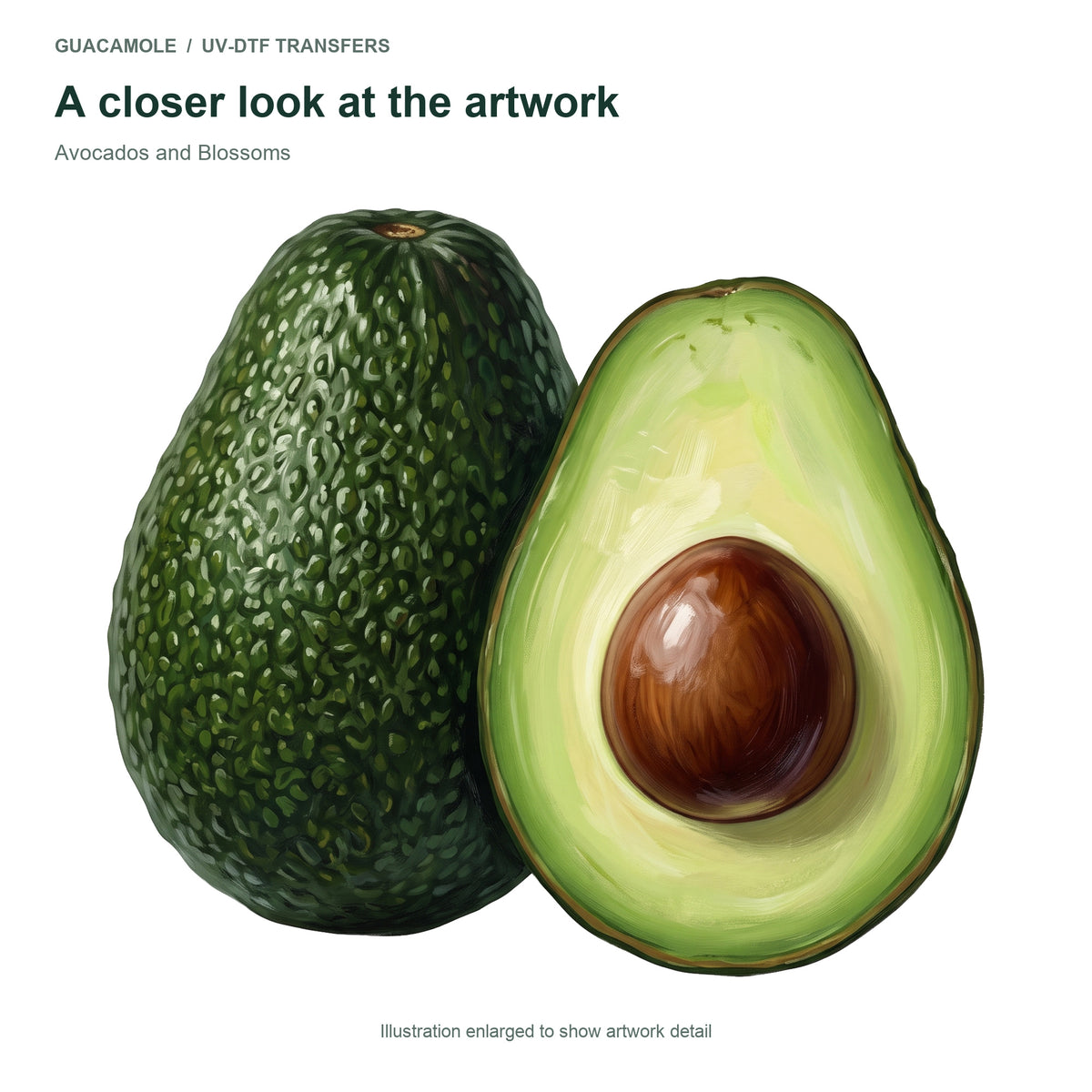Avocados and Blossoms — Artwork detail
