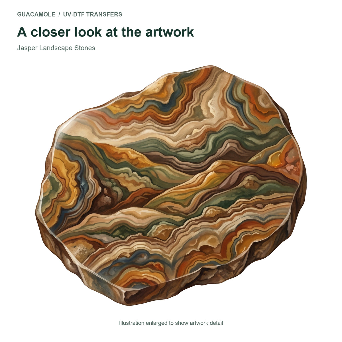 Jasper Landscape Stones — Artwork detail
