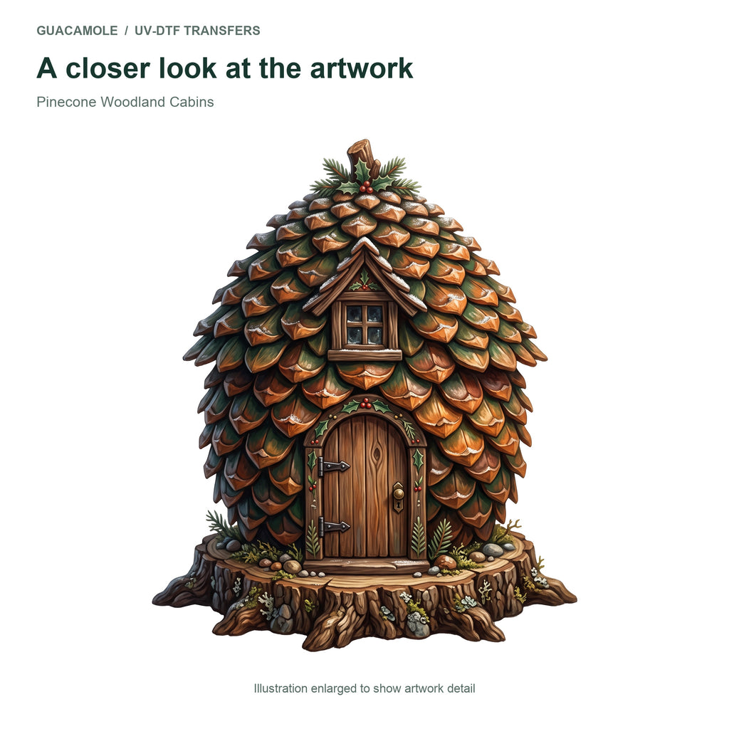 Pinecone Woodland Cabins — Artwork detail
