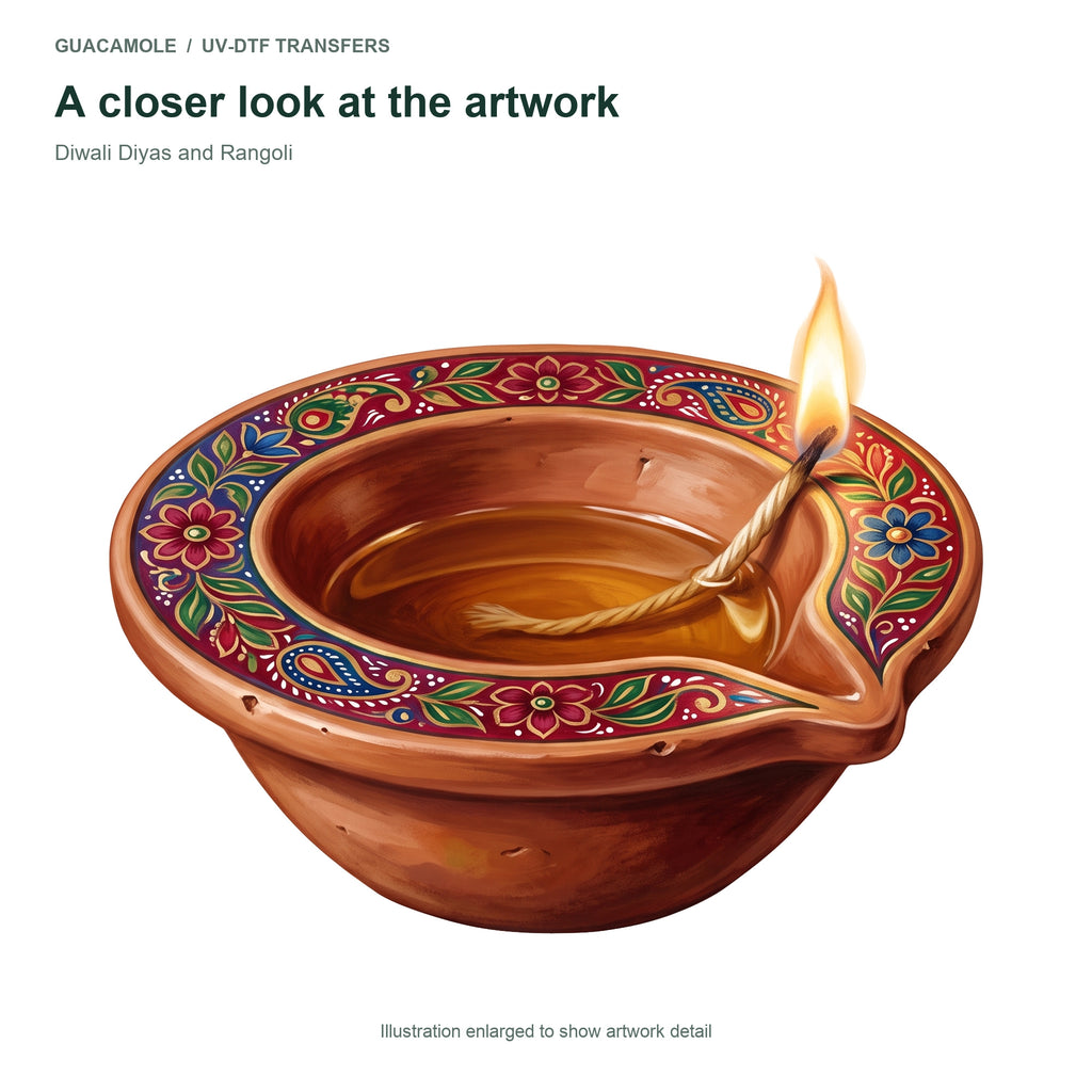 Diwali Diyas and Rangoli — Artwork detail