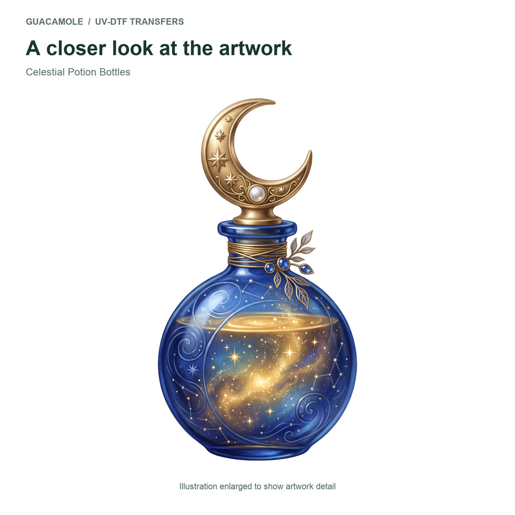 Celestial Potion Bottles — Artwork detail