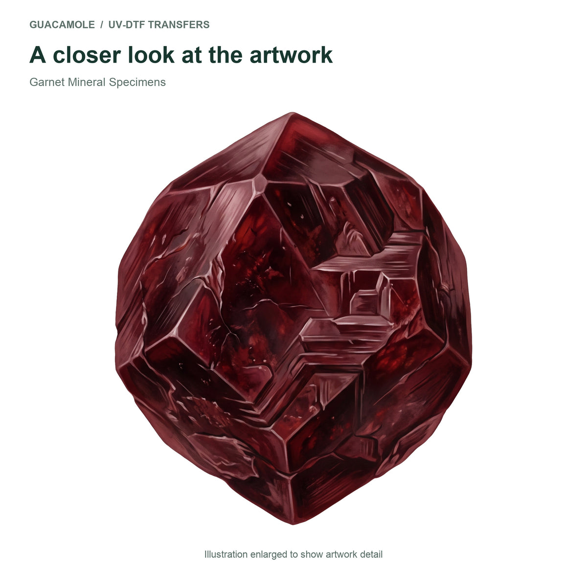 Garnet Mineral Specimens — Artwork detail