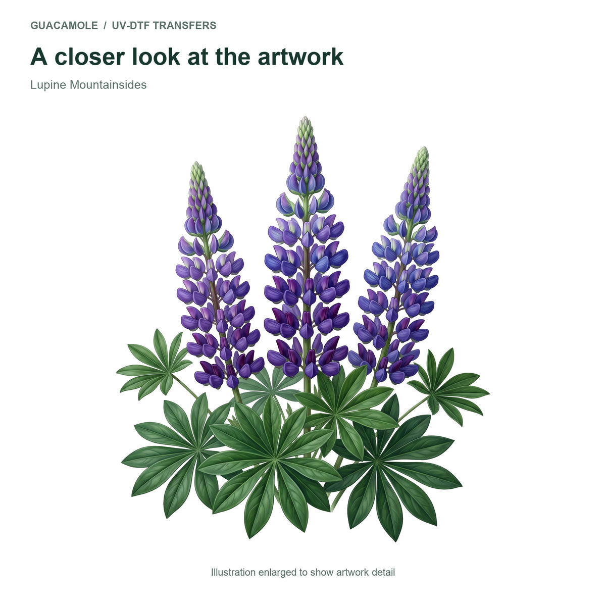 Lupine Mountainsides — Artwork detail