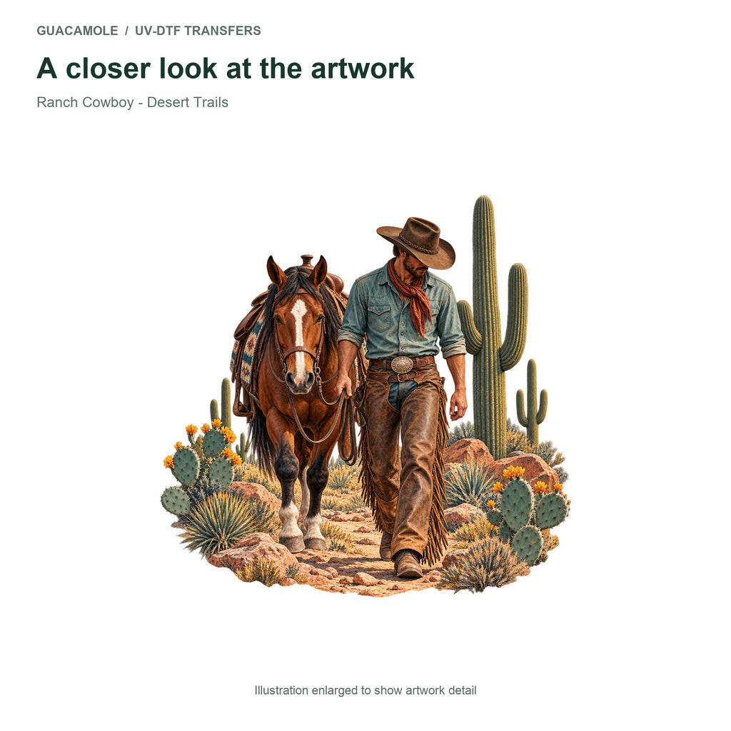 Ranch Cowboy - Desert Trails — Artwork detail