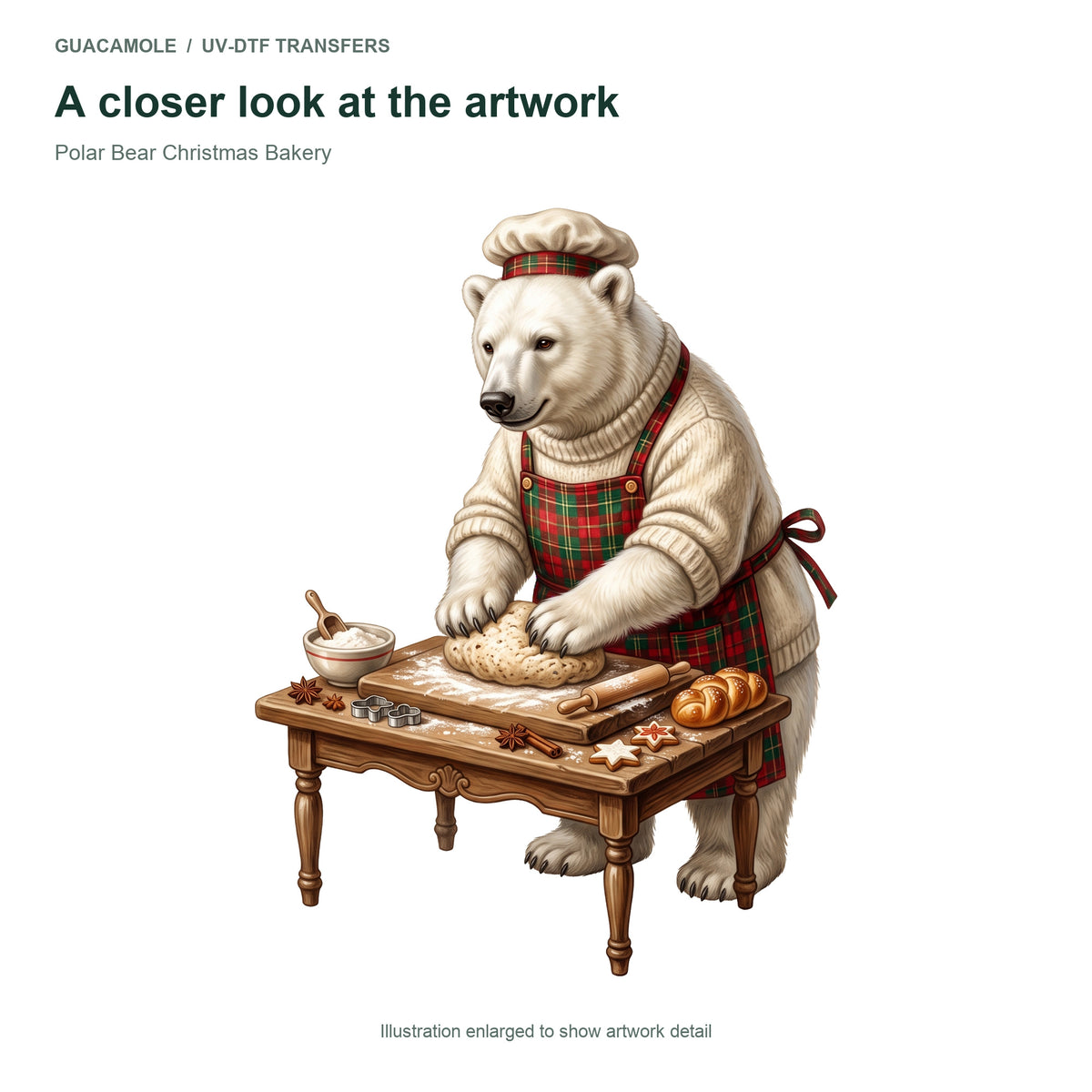Polar Bear Christmas Bakery — Artwork detail