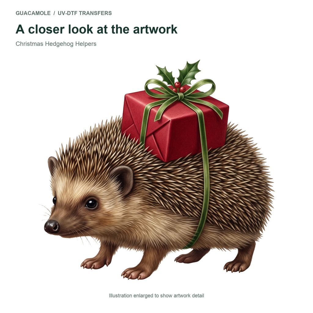Christmas Hedgehog Helpers — Artwork detail