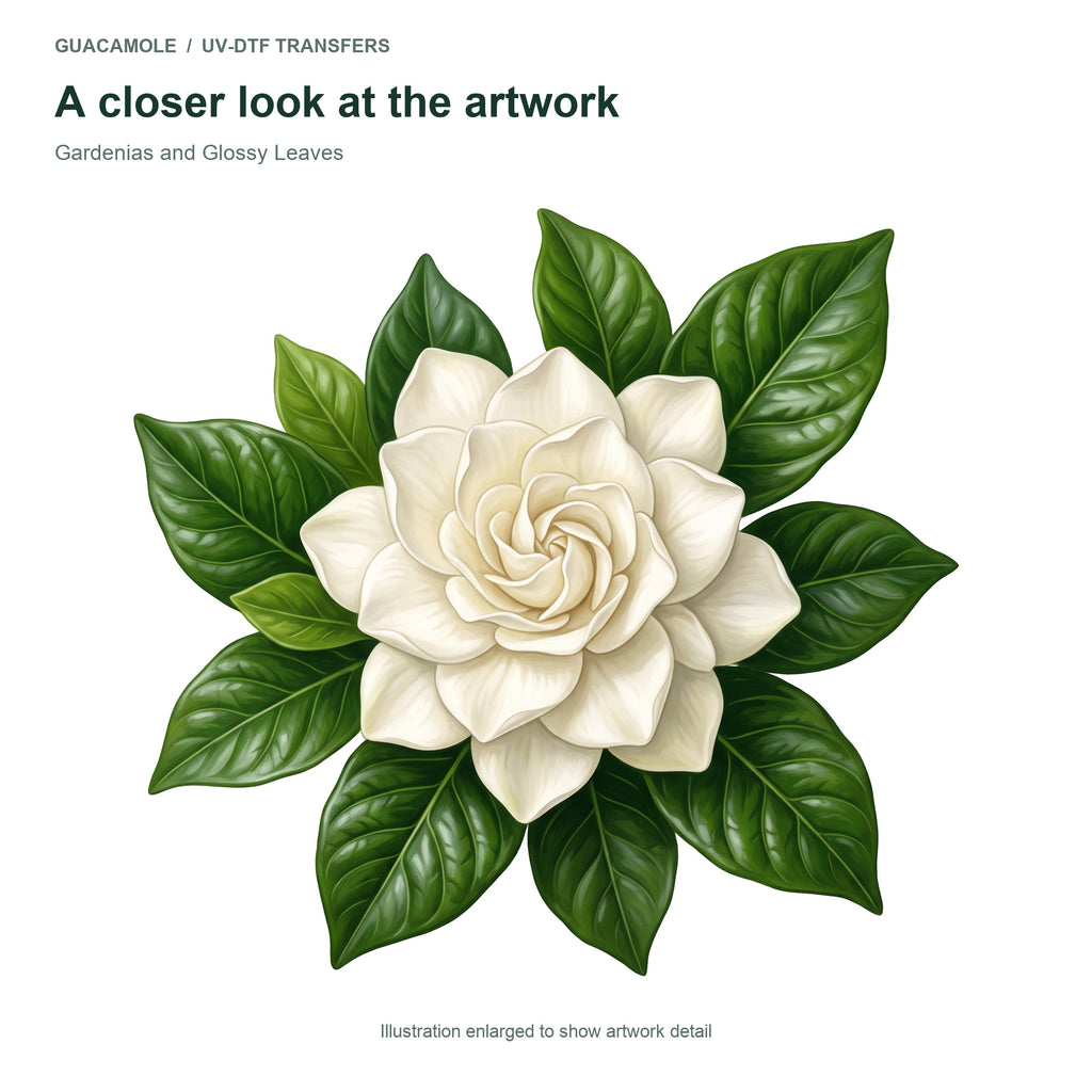 Gardenias and Glossy Leaves — Artwork detail