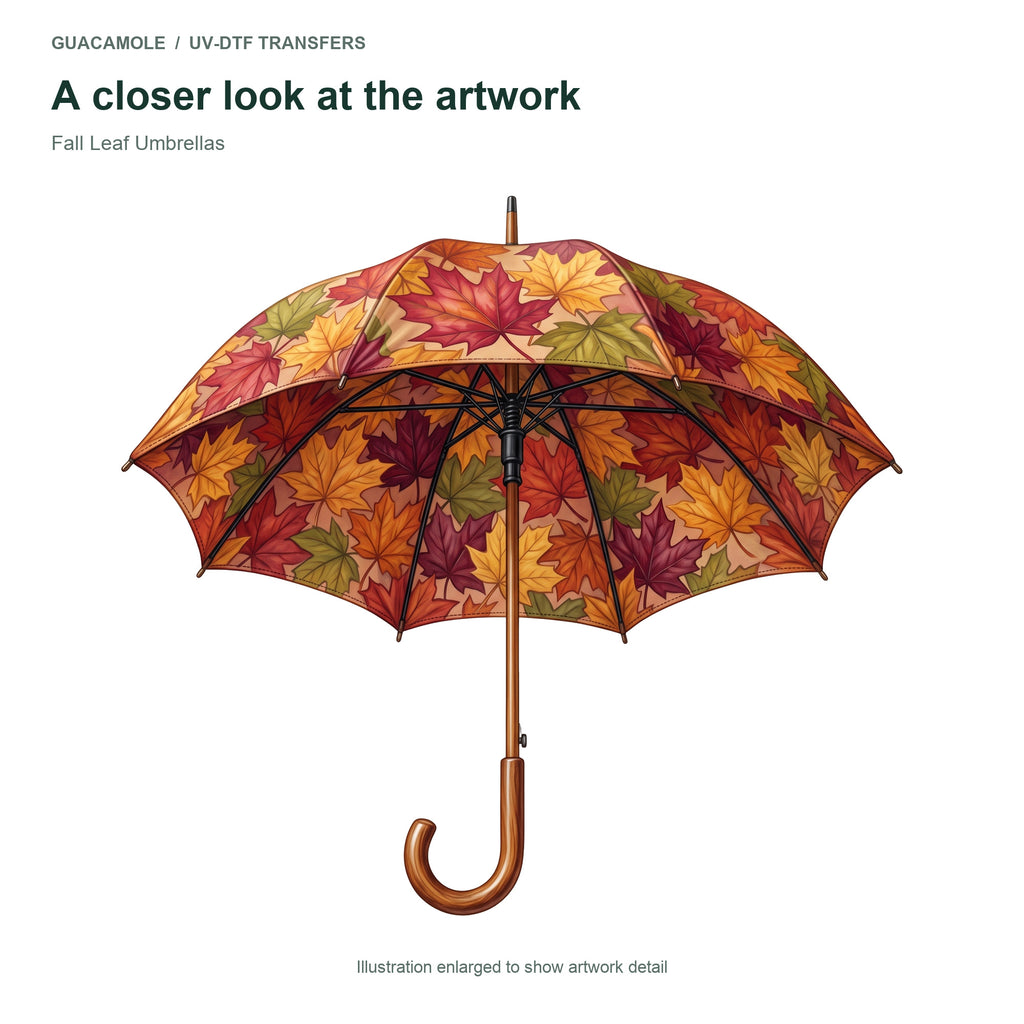 Fall Leaf Umbrellas — Artwork detail