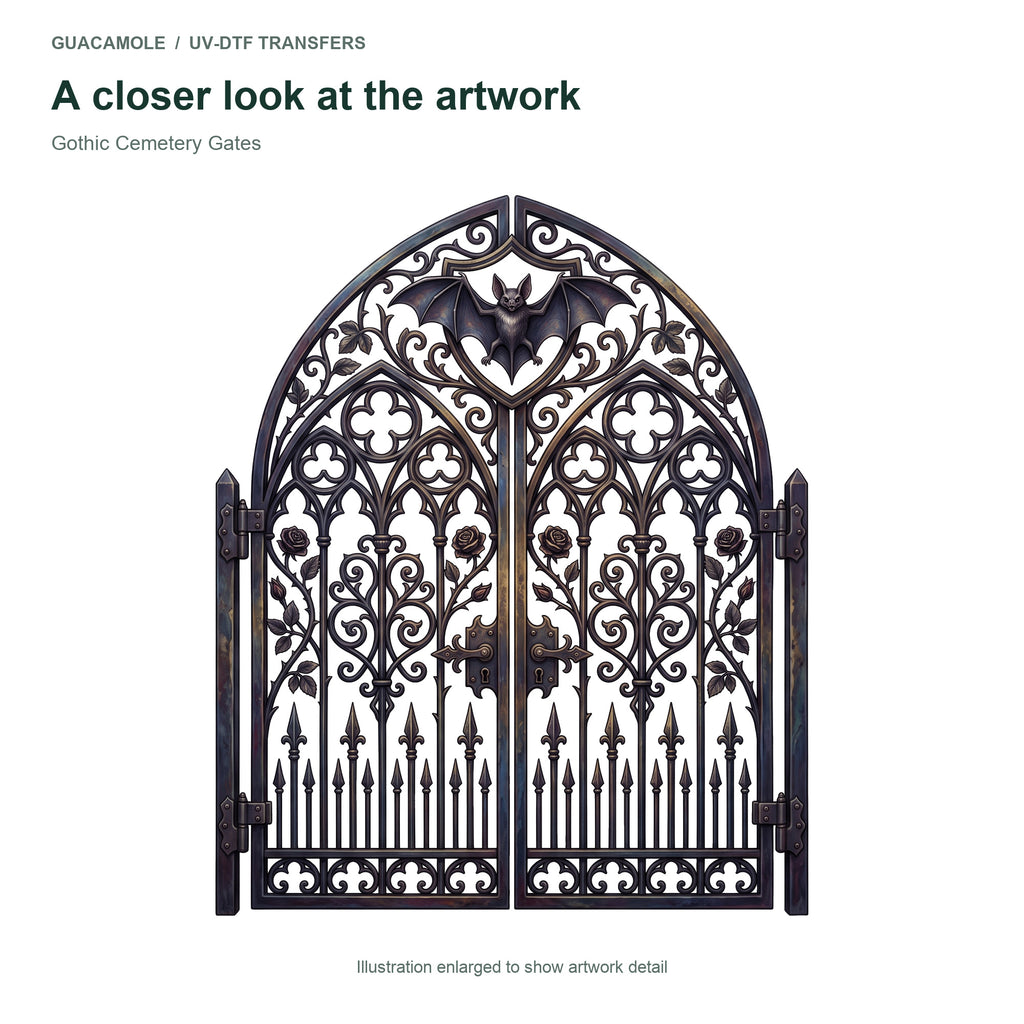 Gothic Cemetery Gates — Artwork detail