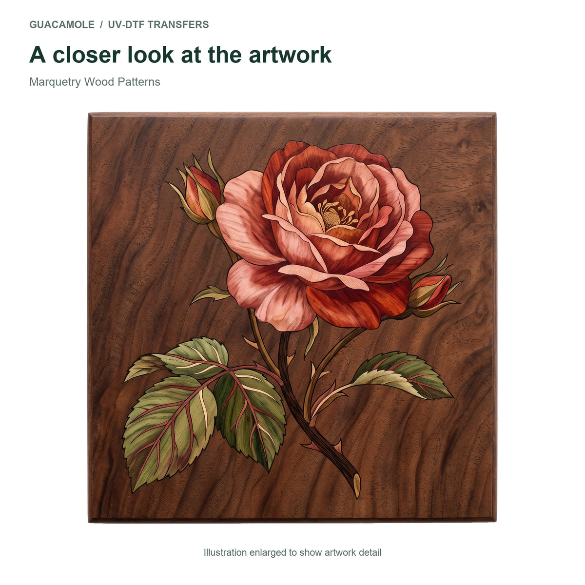 Marquetry Wood Patterns — Artwork detail