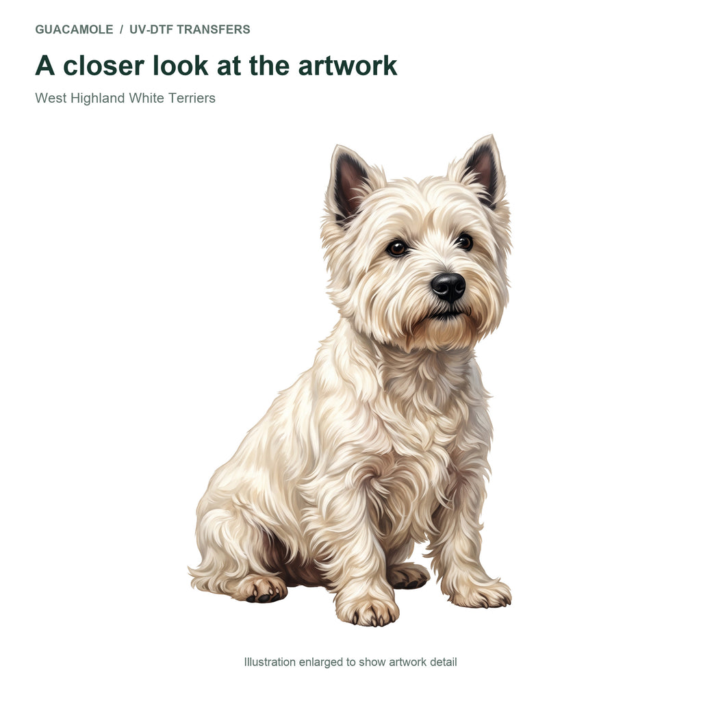 West Highland White Terriers — Artwork detail