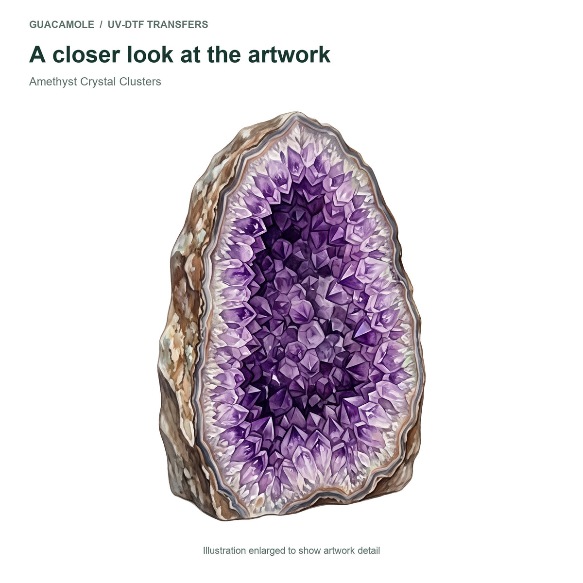 Amethyst Crystal Clusters — Artwork detail