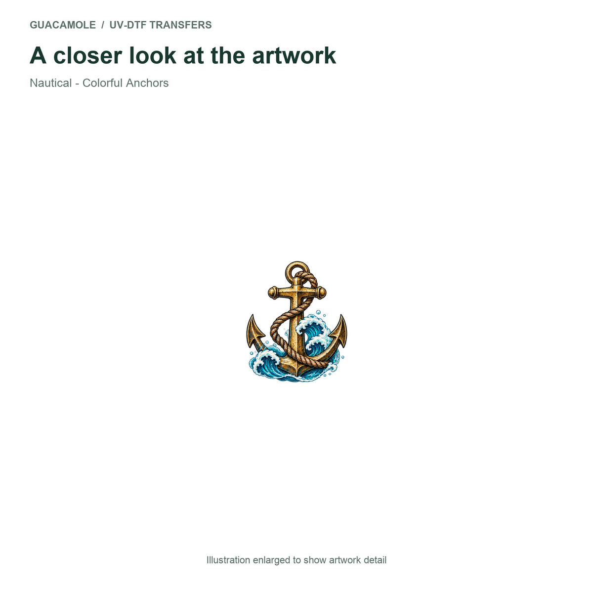 Nautical - Colorful Anchors — Artwork detail