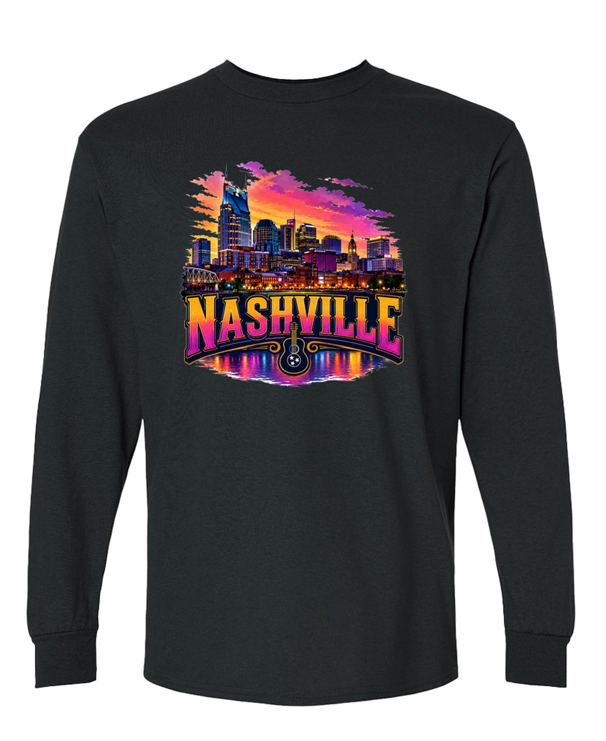 Nashville - Long Sleeve Tee - Black