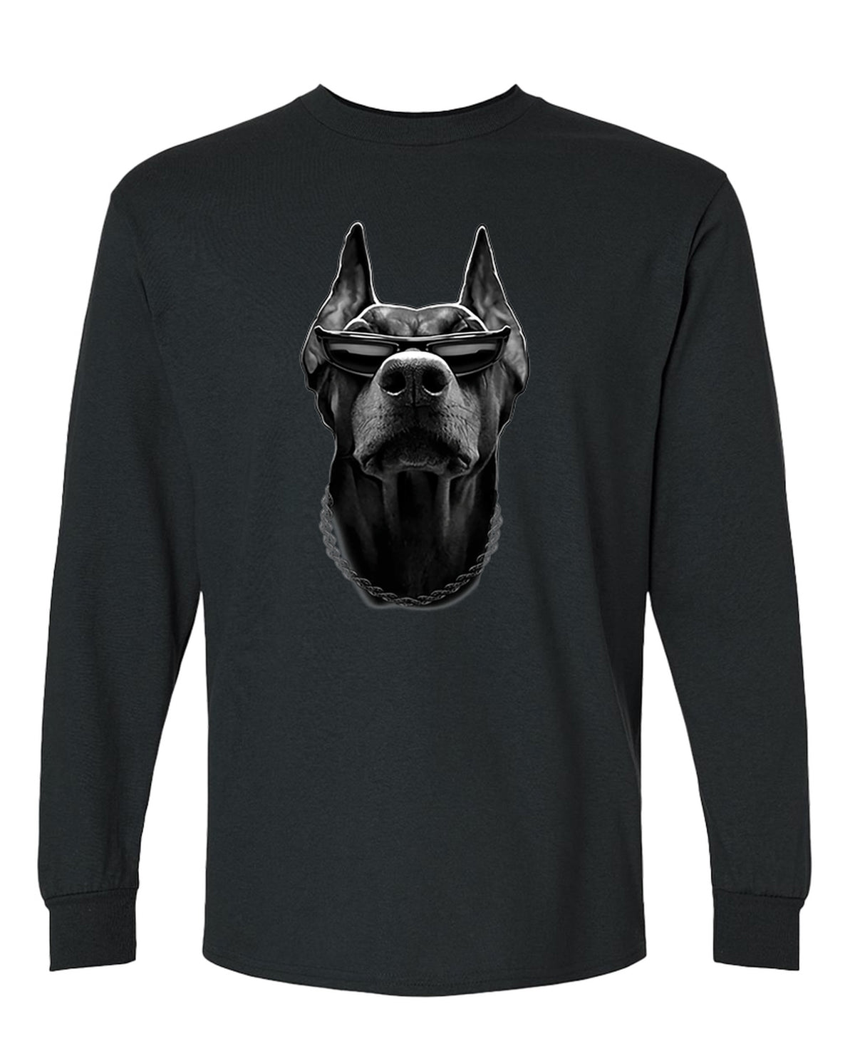 Doberman - Long Sleeve Tee - Black