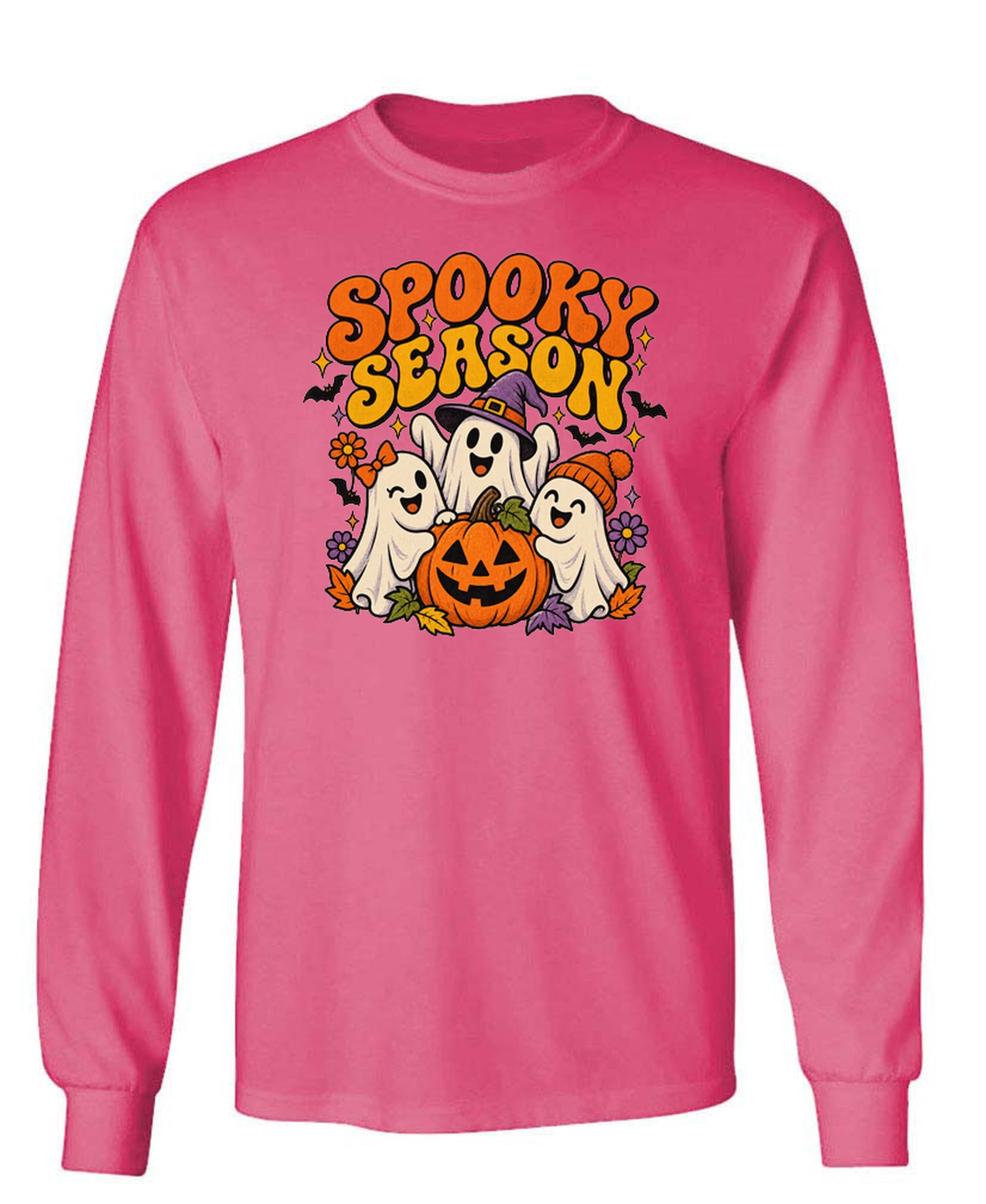 Spooky Season - Long Sleeve Tee - Heliconia