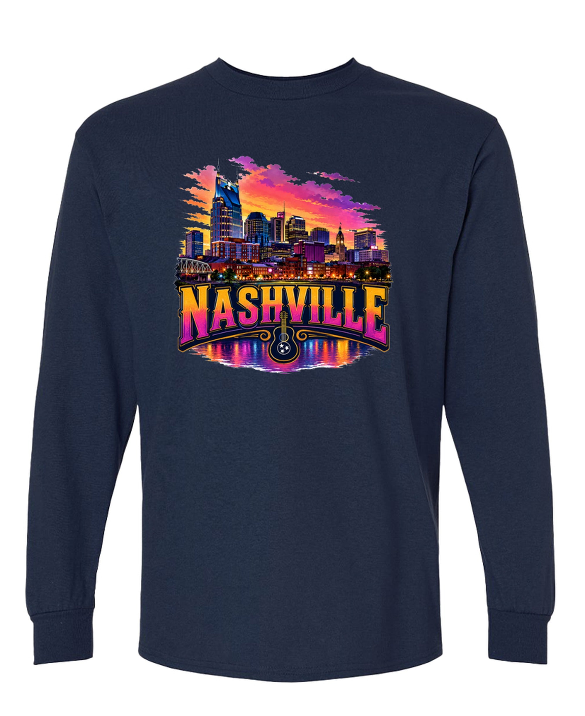 Nashville - Long Sleeve Tee - Navy