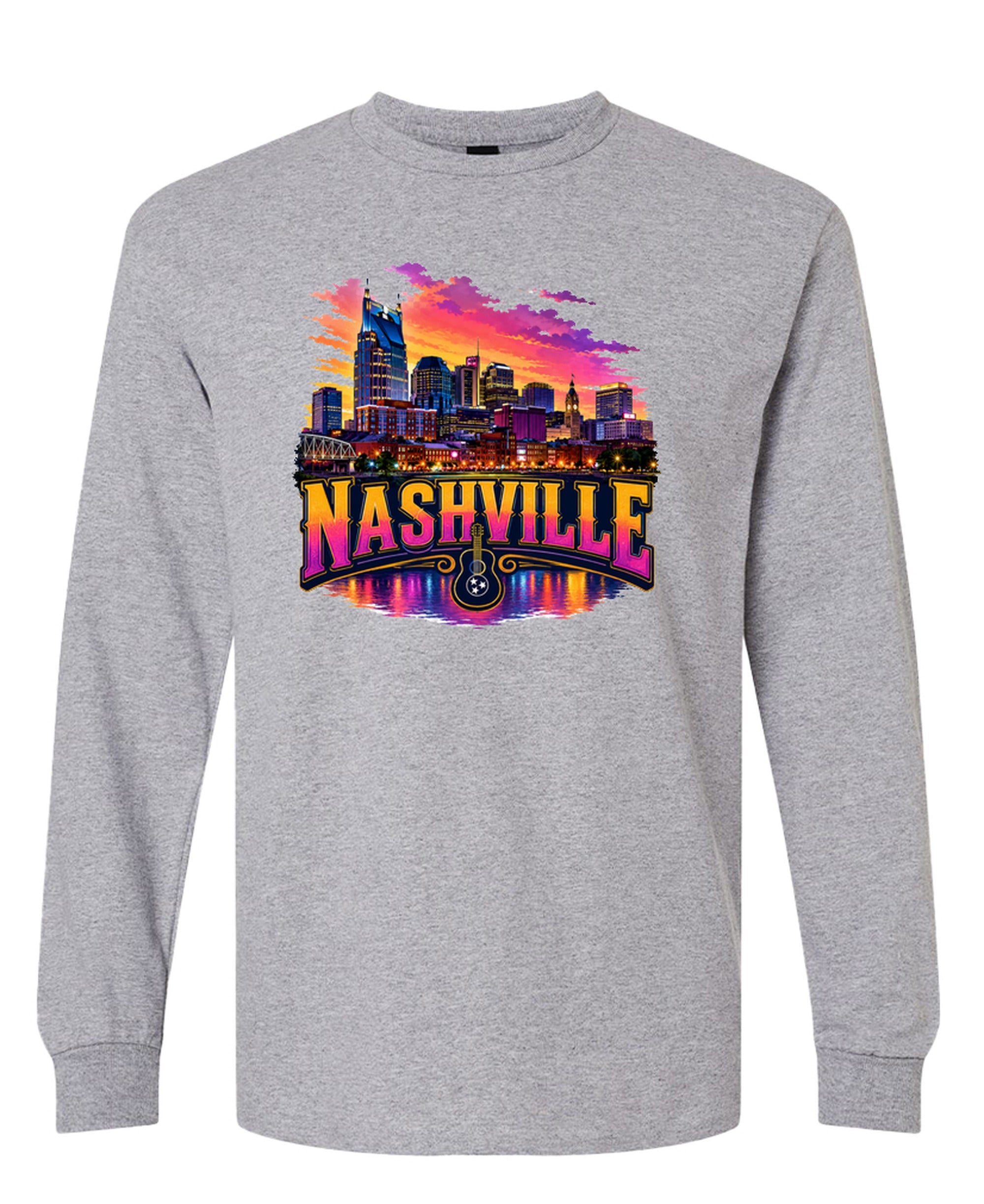 Nashville - Long Sleeve Tee - Sport Grey
