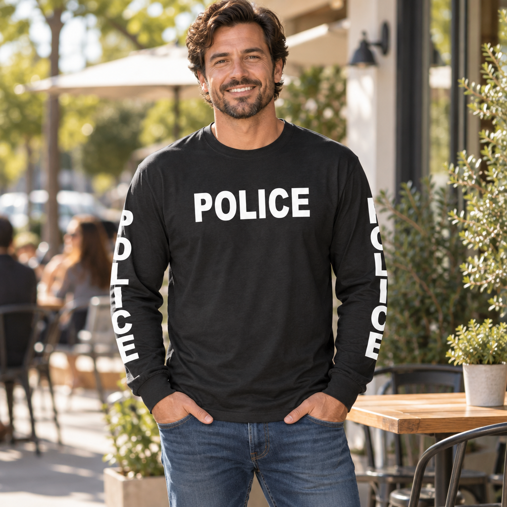 Police — Black Long Sleeve T-Shirt — lifestyle alt