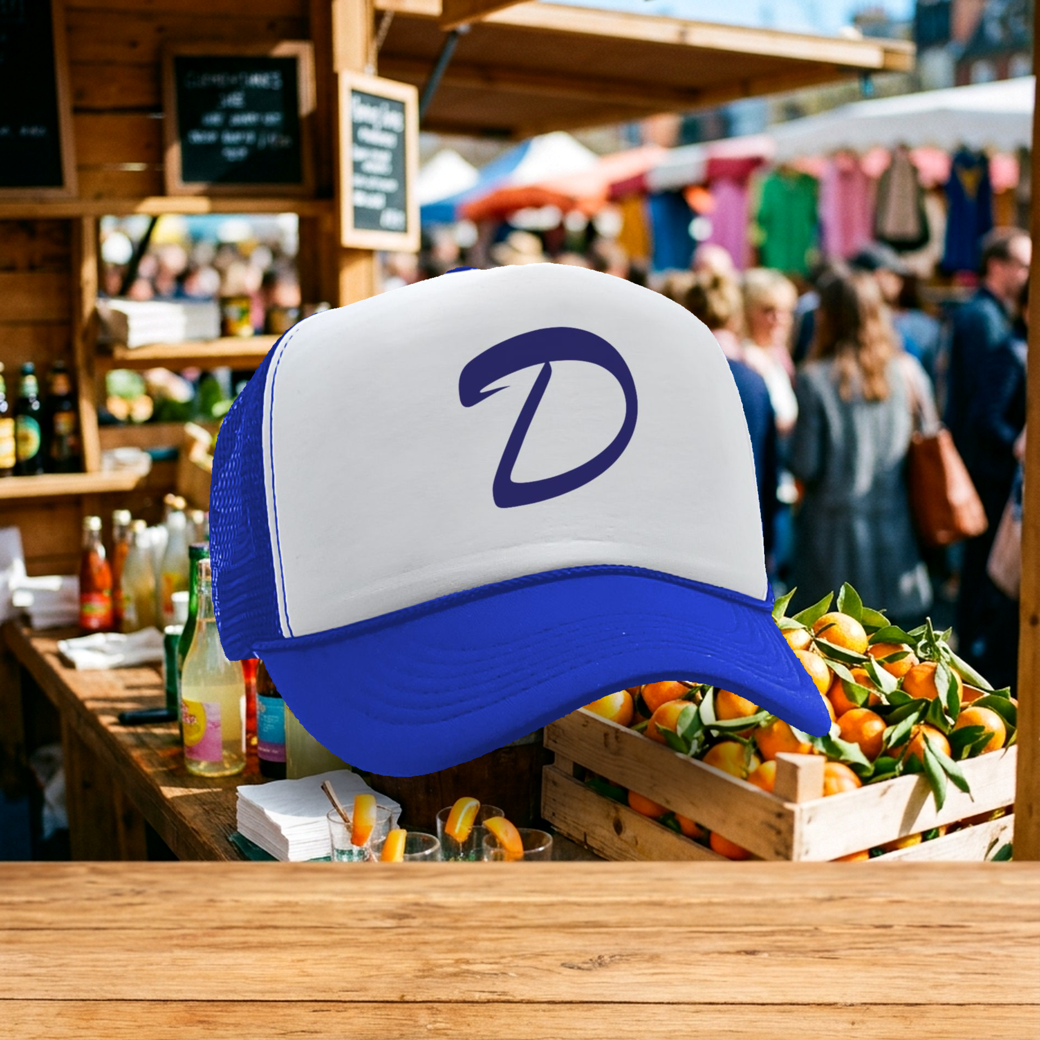 Clementines Hat - Five Panel Retro Style TRUCKER Cap