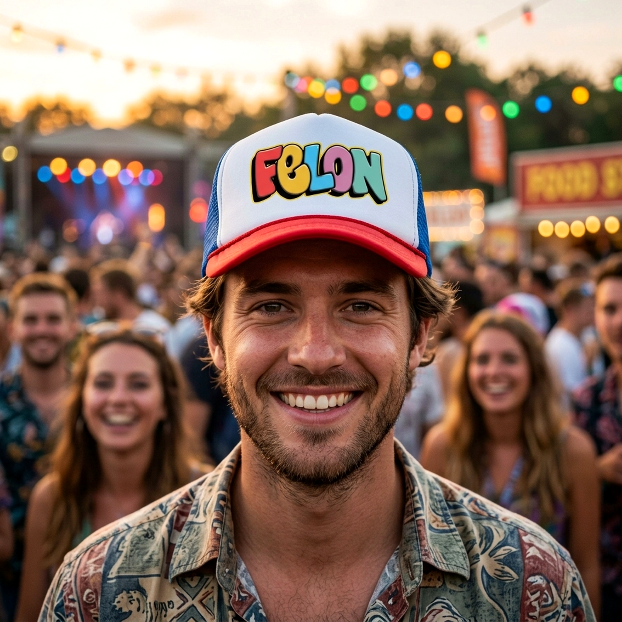 Felon - Five Panel Retro Style TRUCKER Cap