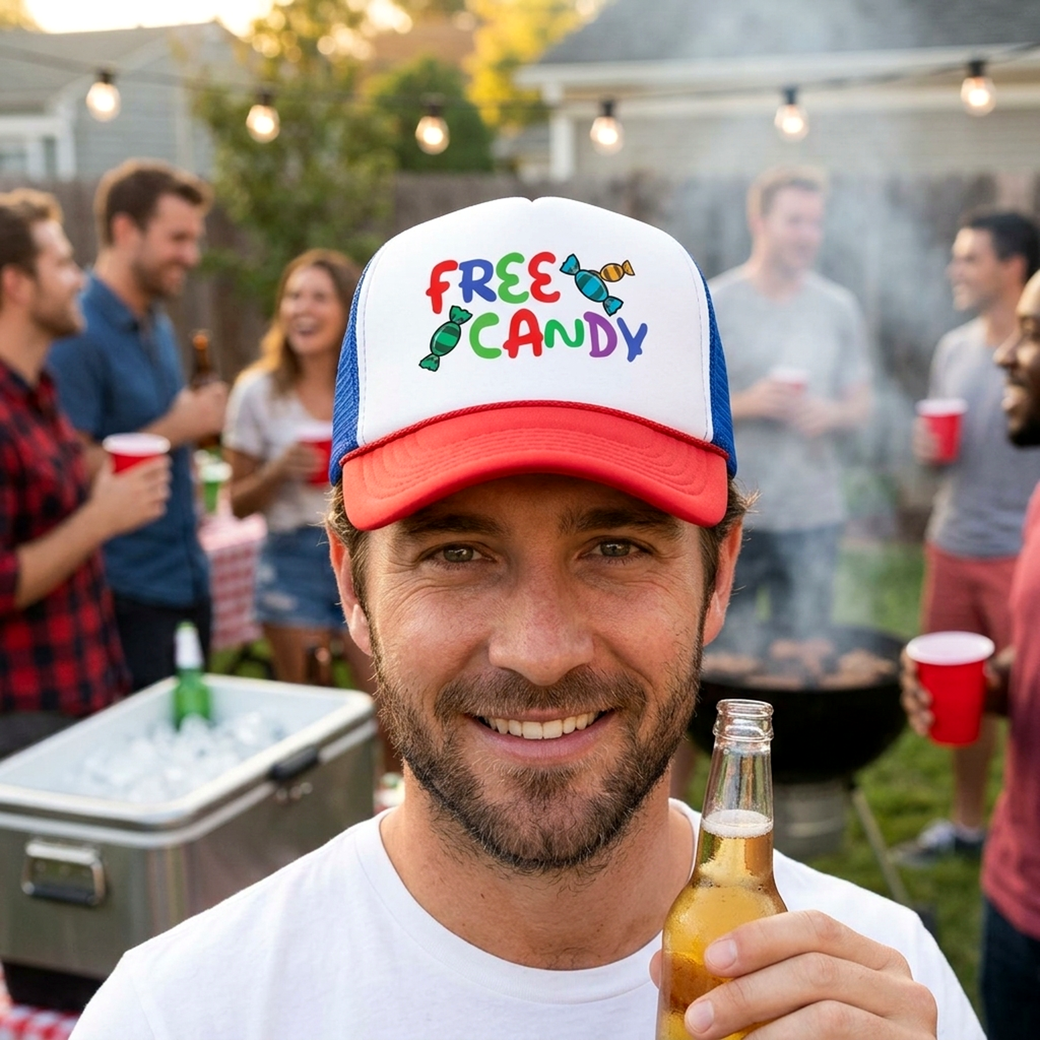 FREE CANDY - Five Panel Retro Style TRUCKER Cap