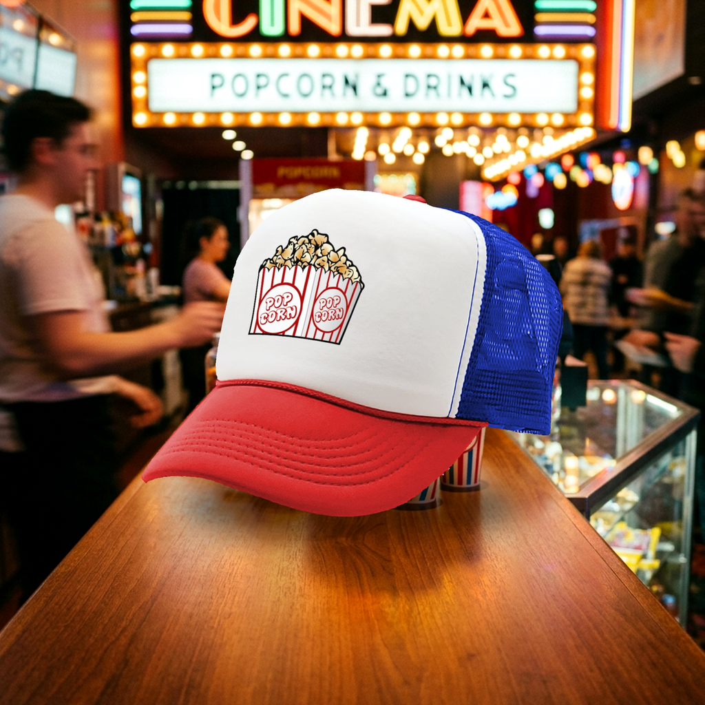 POPCORN - Five Panel Retro Style TRUCKER Cap