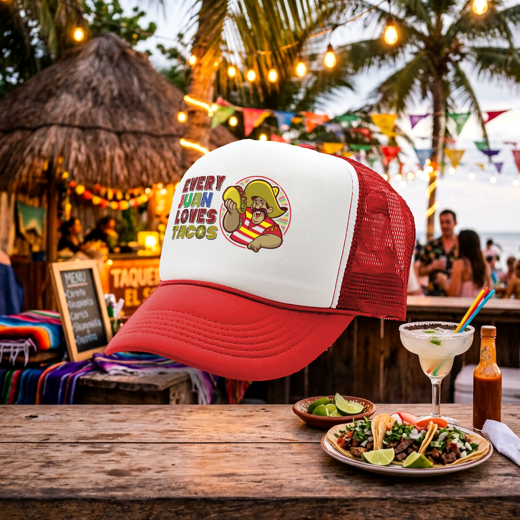Every JUAN Loves Tacos - burrito - Five Panel Retro Style TRUCKER Cap