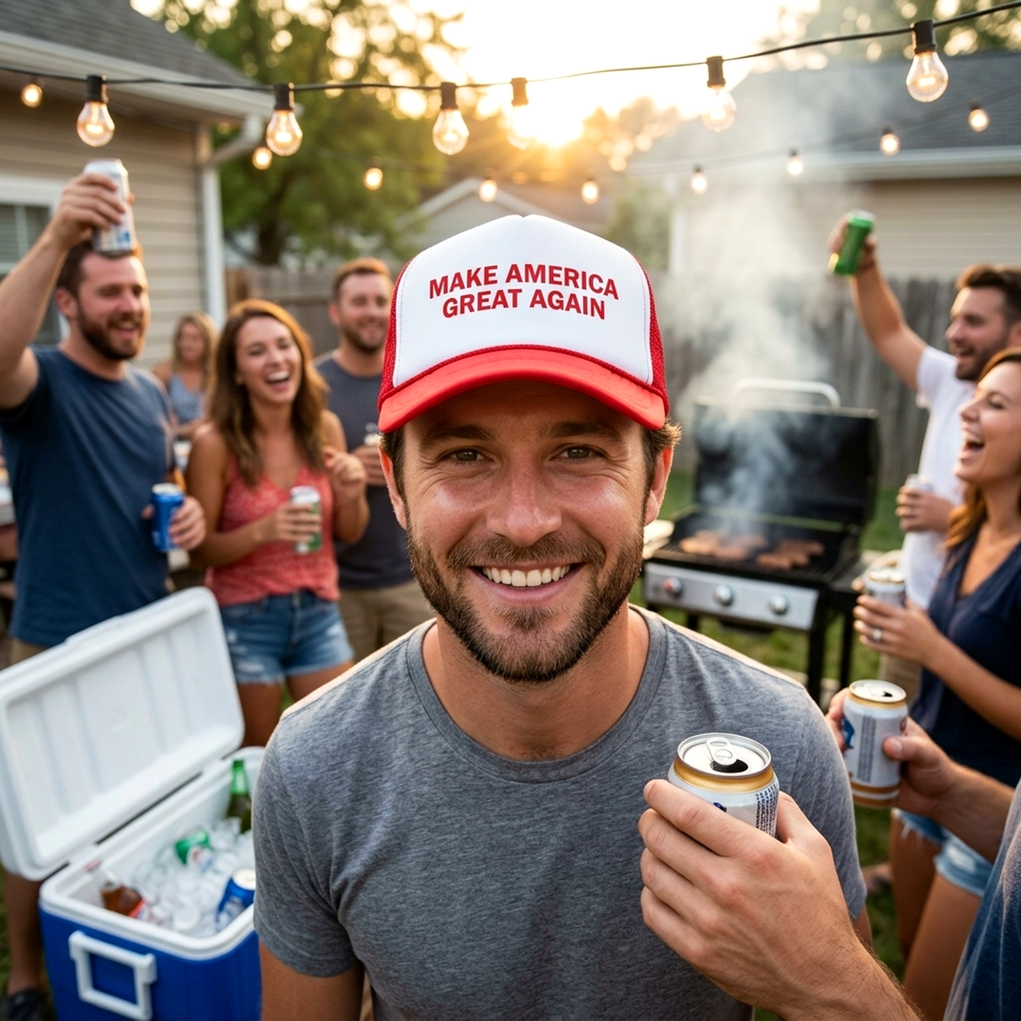 Make America GREAT AGAIN - Five Panel Retro Style TRUCKER Cap