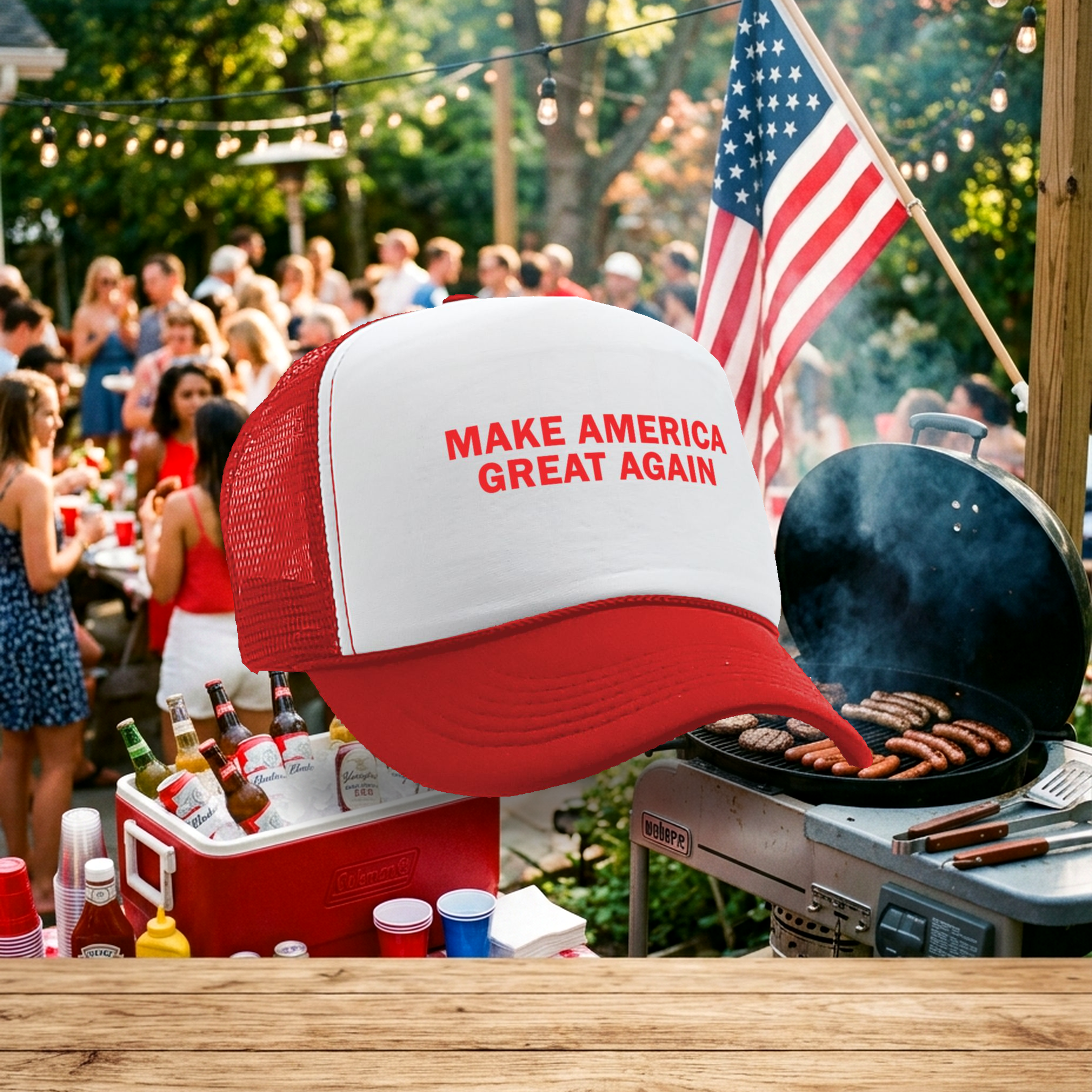 Make America GREAT AGAIN - Five Panel Retro Style TRUCKER Cap