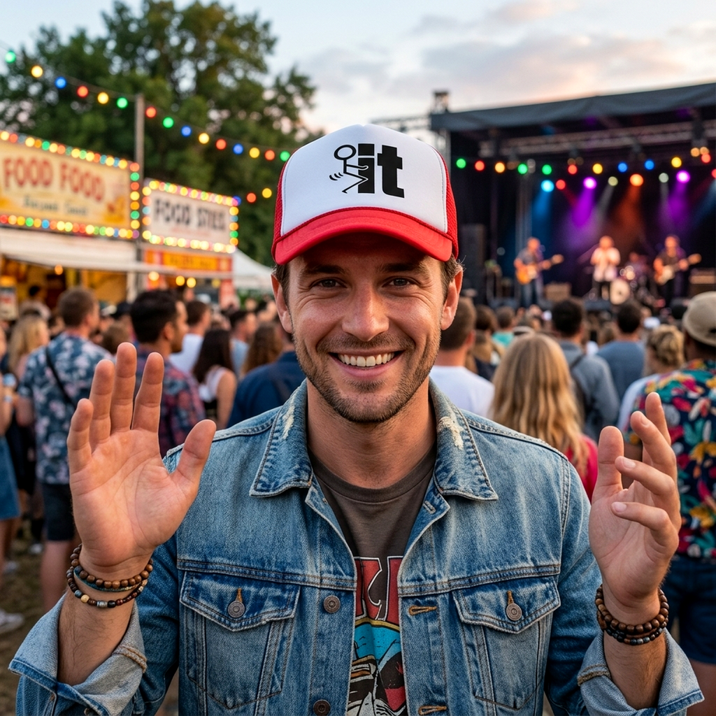 F--- IT - Five Panel Retro Style TRUCKER Cap