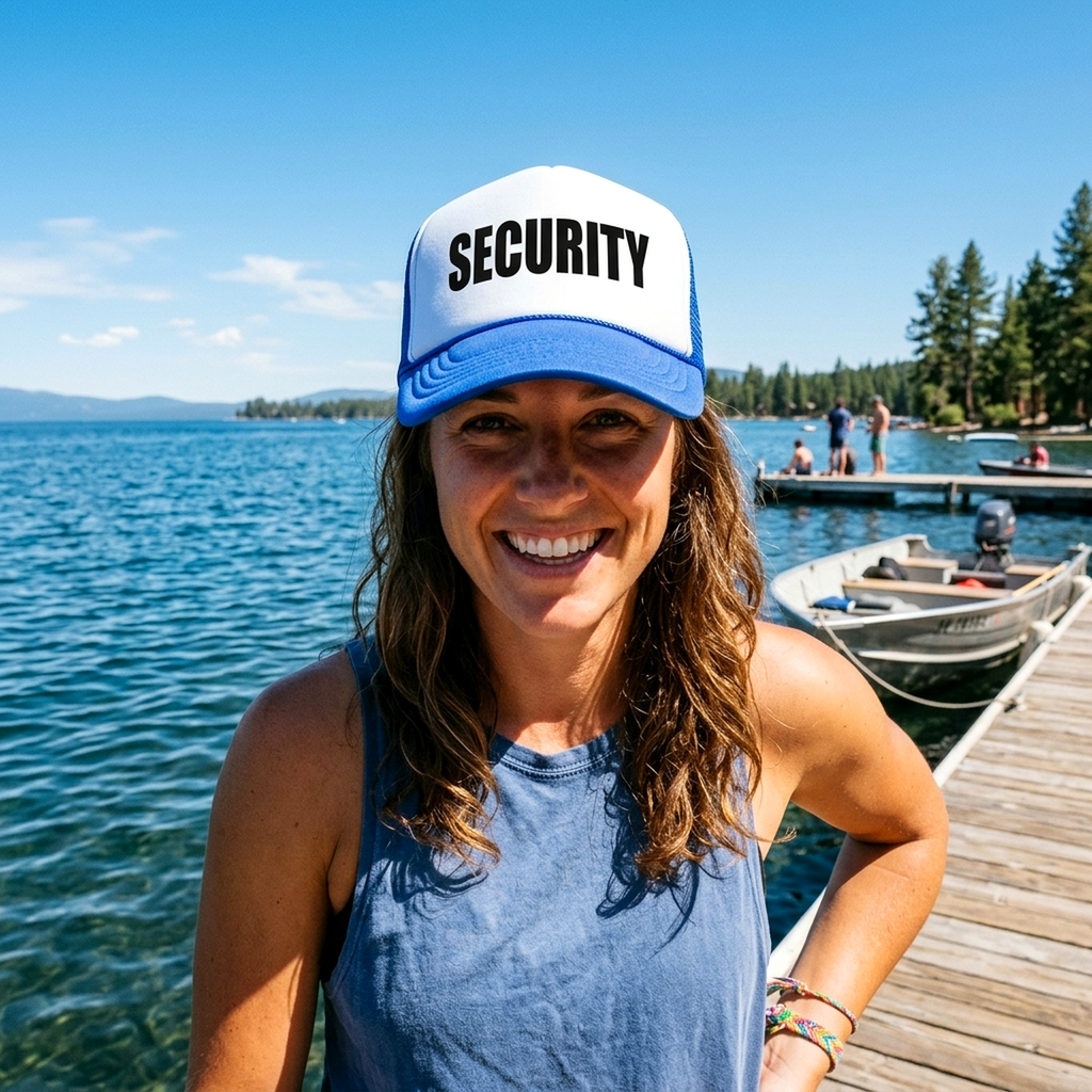 SECURITY - Five Panel Retro Style TRUCKER Cap