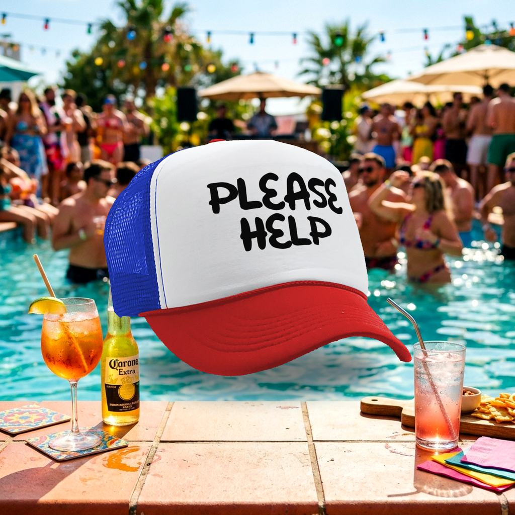 PLEASE HELP - Five Panel Retro Style TRUCKER Cap