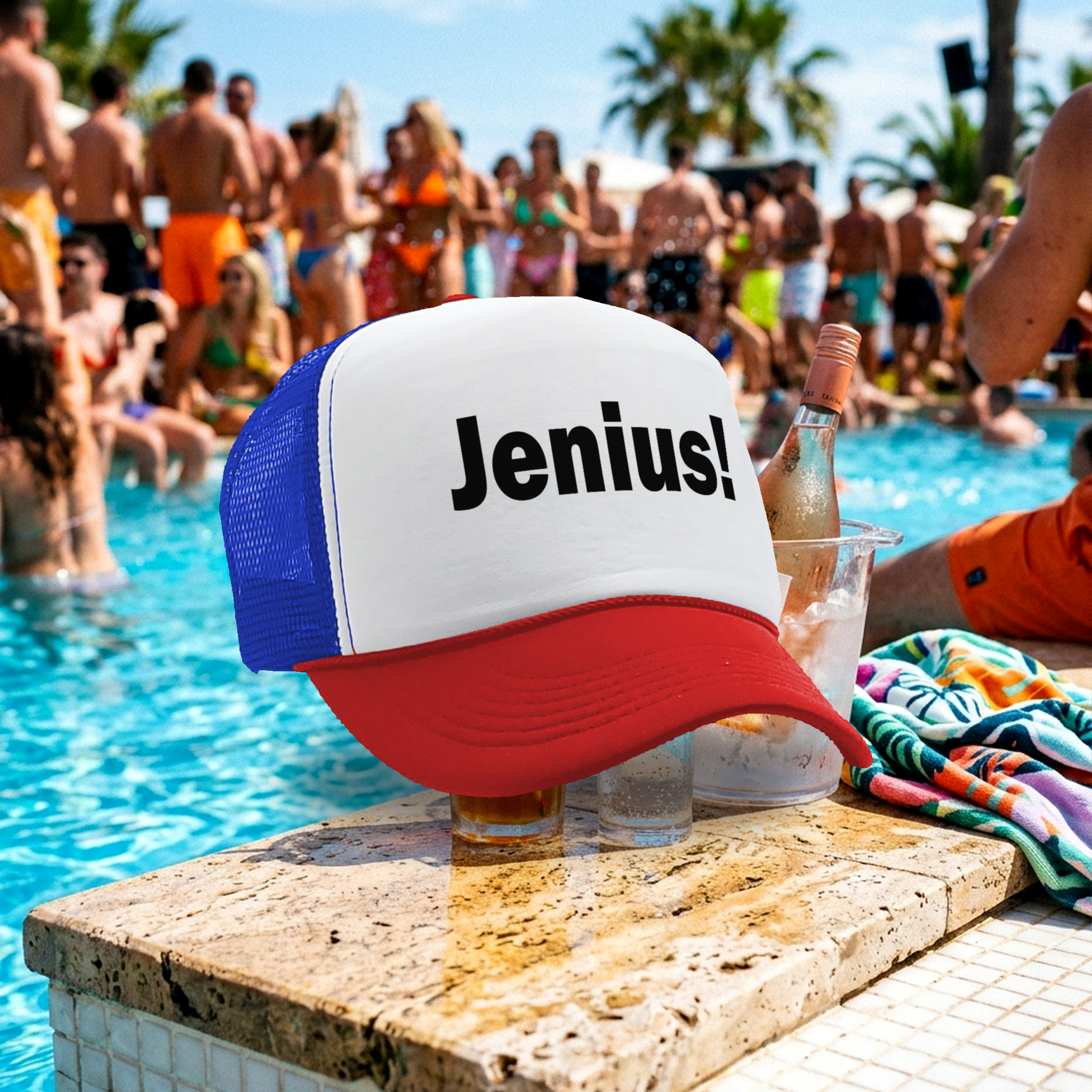 JENIUS! - Five Panel Retro Style TRUCKER Cap