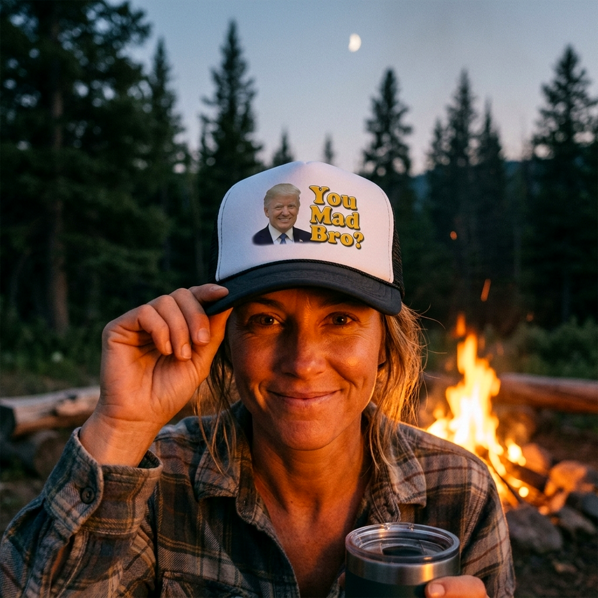You Mad Bro - Five Panel Retro Style TRUCKER Cap
