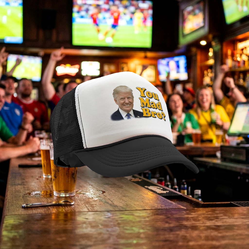 You Mad Bro - Five Panel Retro Style TRUCKER Cap
