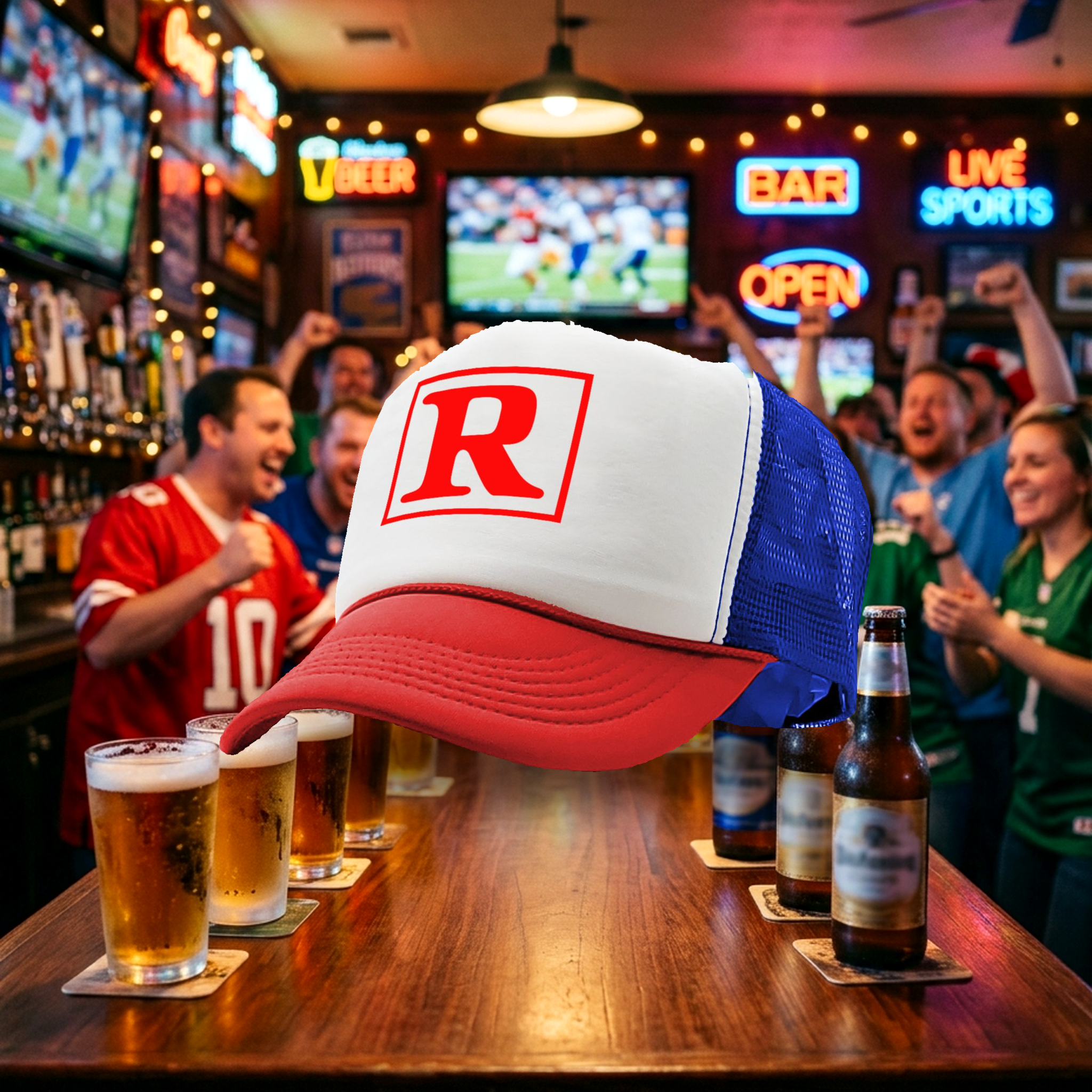RATED R - Five Panel Retro Style TRUCKER Cap