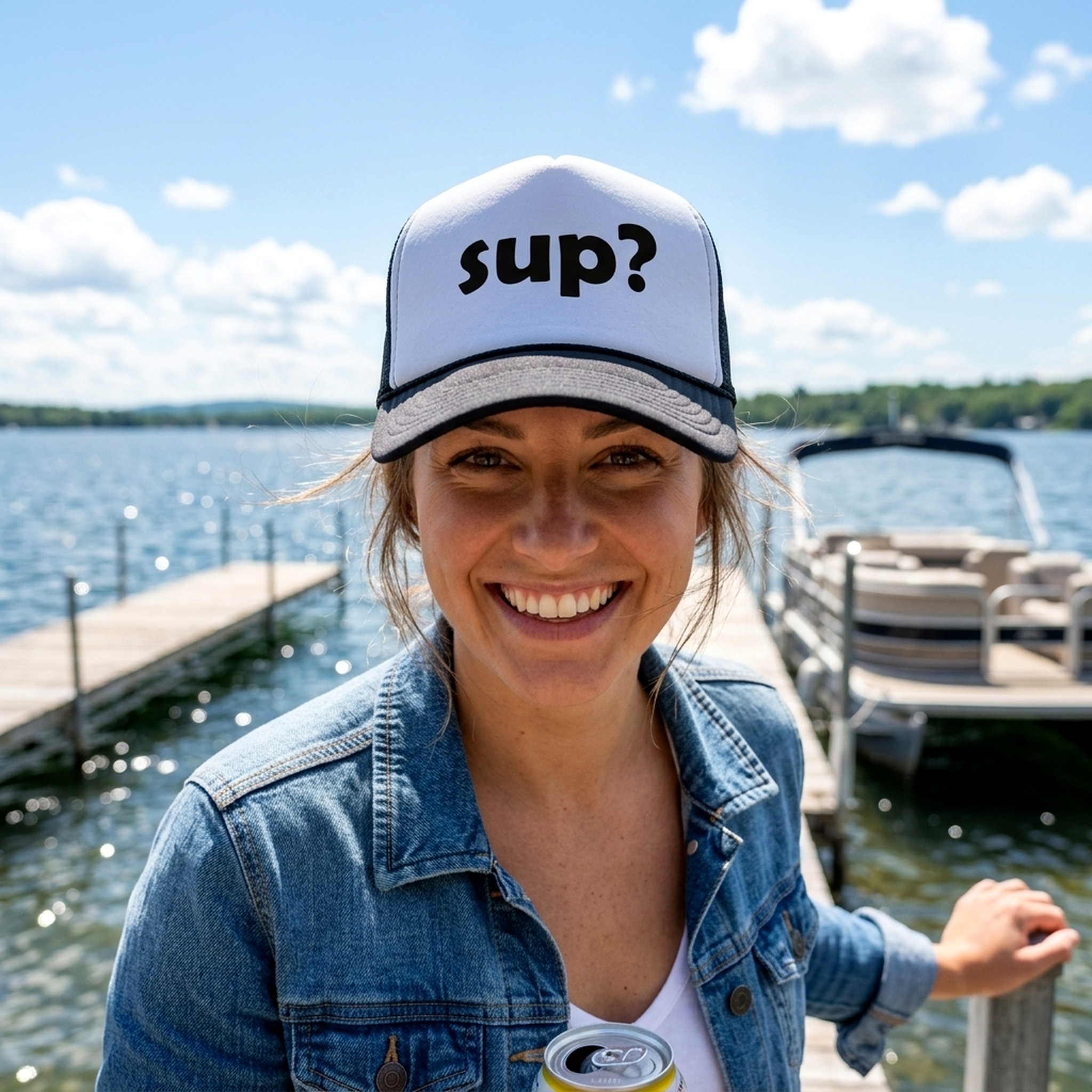 SUP? - Five Panel Retro Style TRUCKER Cap