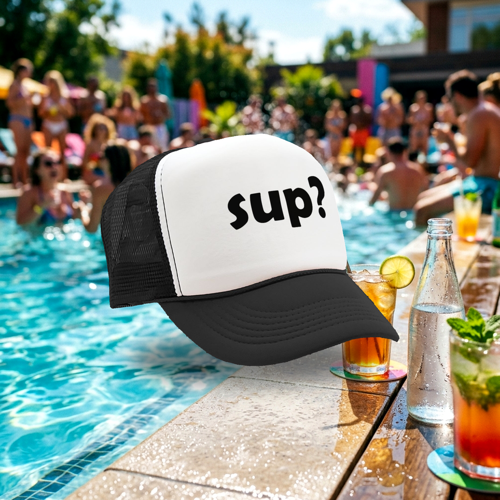 SUP? - Five Panel Retro Style TRUCKER Cap