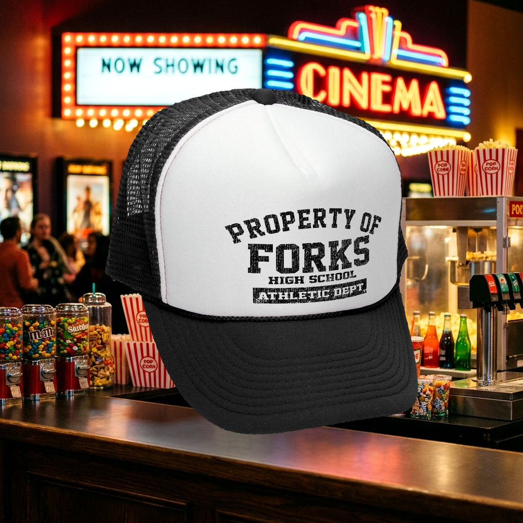 Forks High School Trucker Hat - Mesh Cap - Five Panel Retro Style TRUCKER Cap