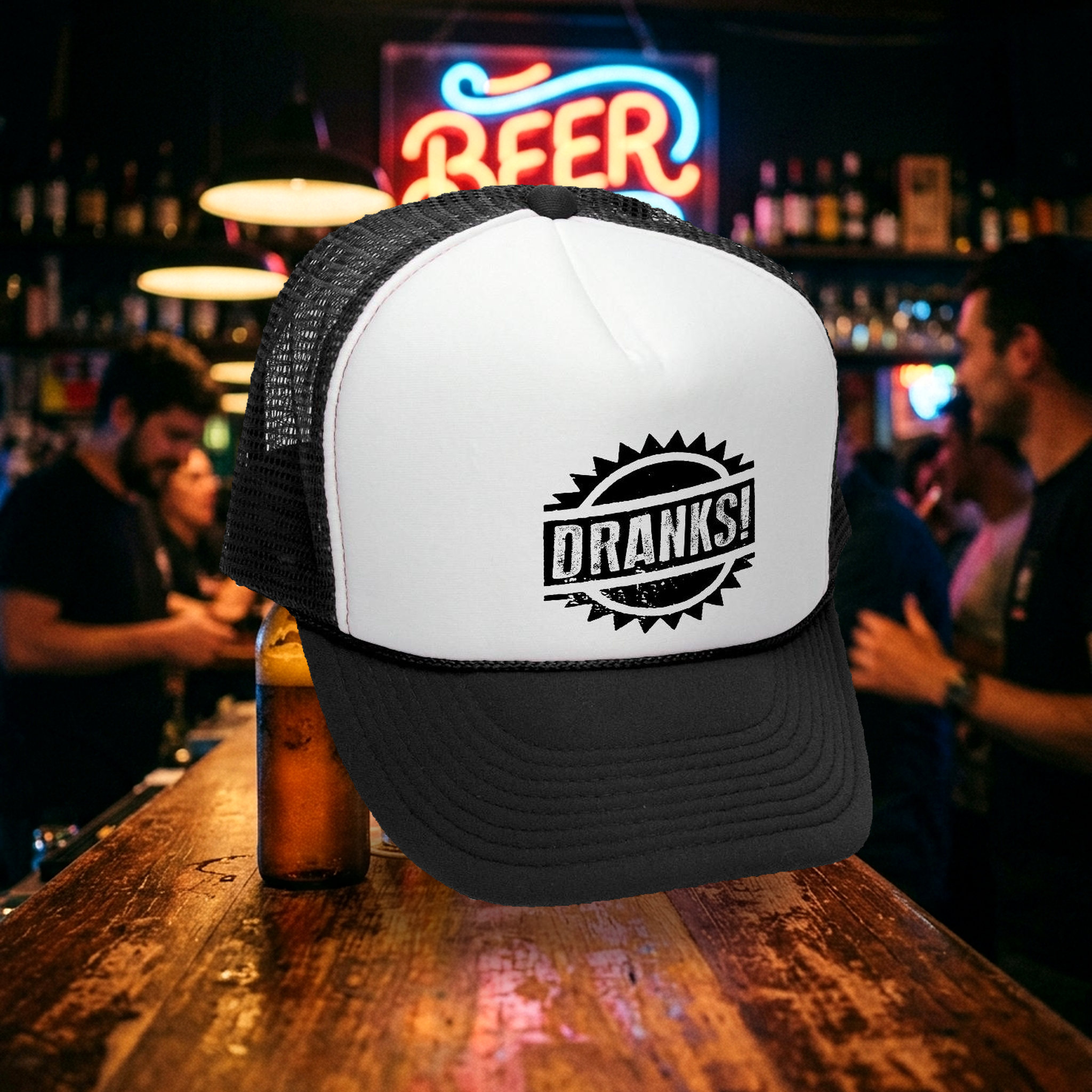 Dranks Trucker Hat - Mesh Cap - Five Panel Retro Style TRUCKER Cap