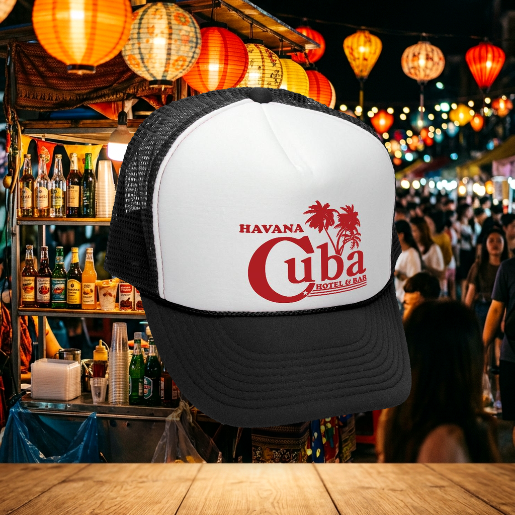 Havana Cuba Trucker Hat - Five Panel Retro Style TRUCKER Cap