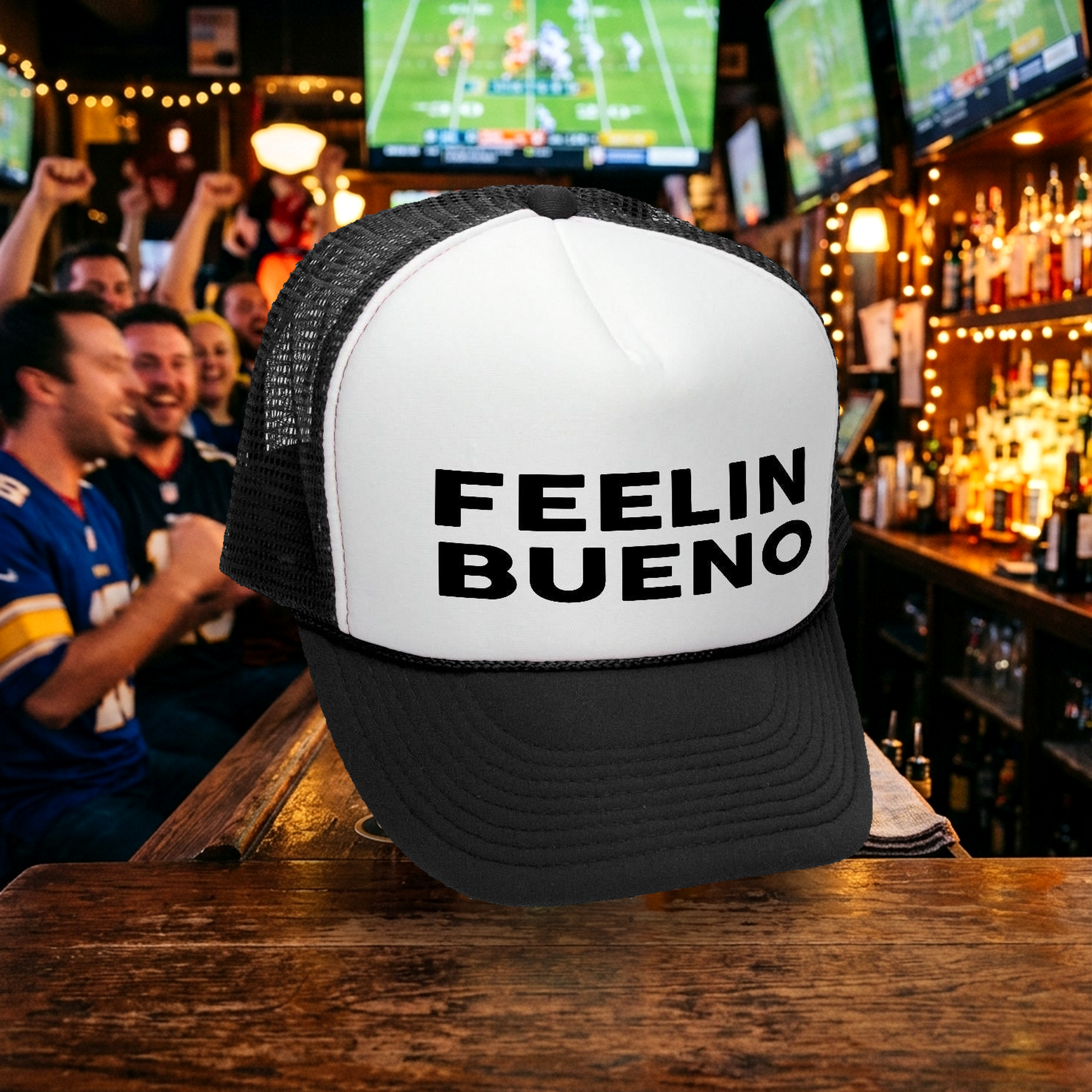 Feelin Bueno Trucker Hat - Five Panel Retro Style TRUCKER Cap